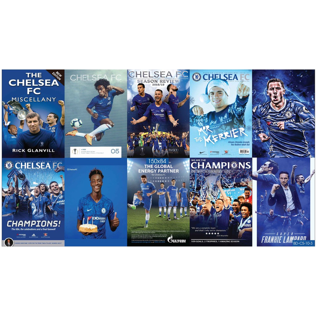 Combo Set 10 tờ Decal dán tường đội bóng Chelsea