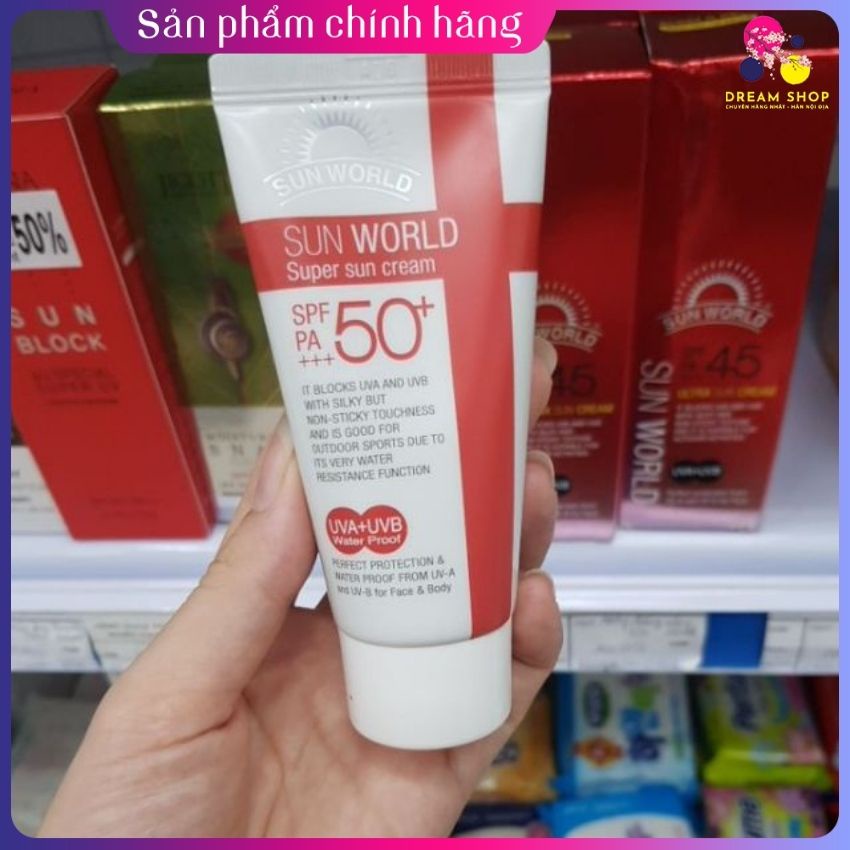 Kem chống nắng hàn quốc Sun World Super Sun Cream 50Ml - dreamshop.vn