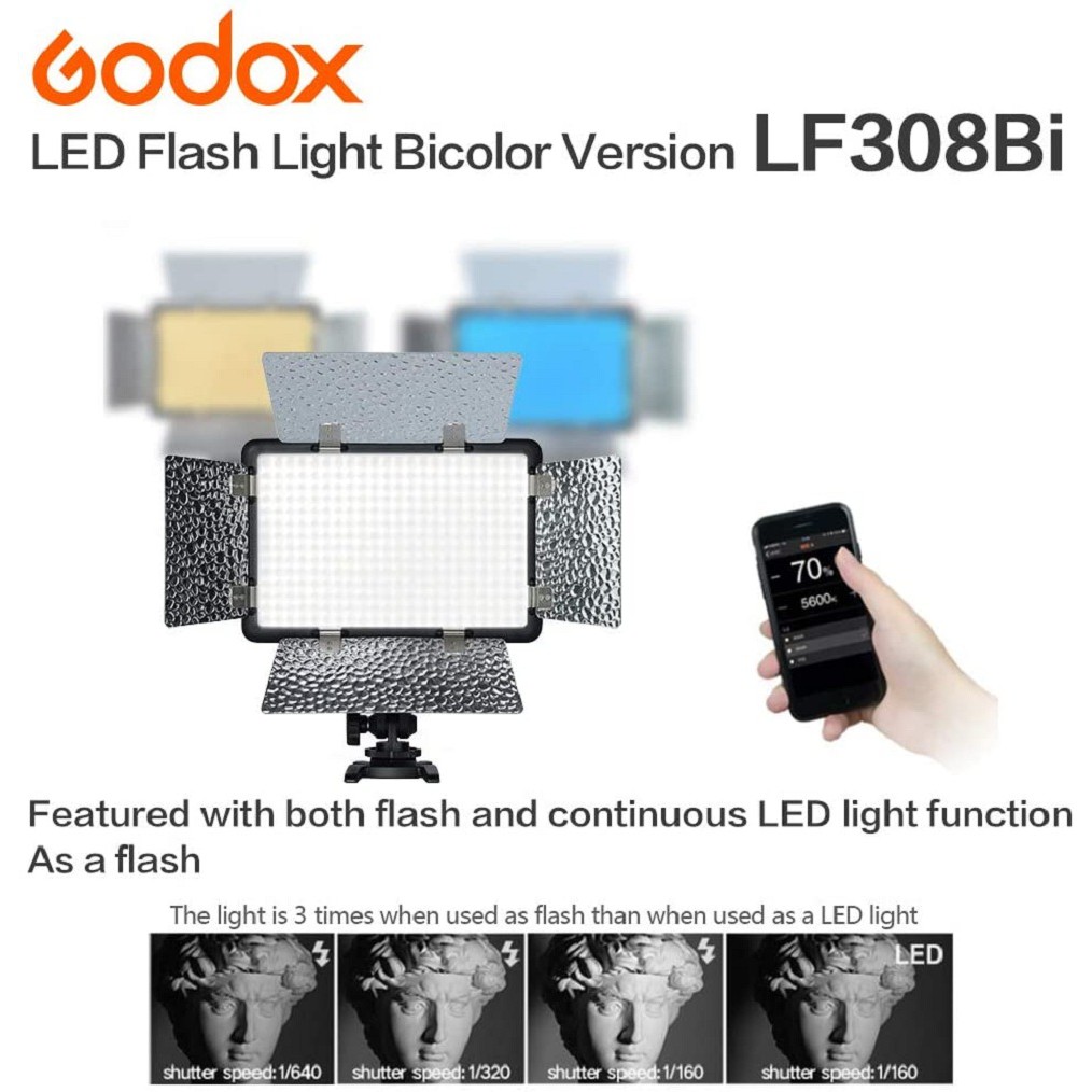 Godox Led flash LF308 Bi Minh Đức