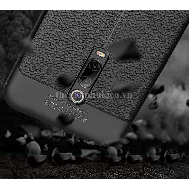 ỐP Lưng Silicon Vân Da Cho Xiaomi K20 Pro Hiệu Auto Focus, Ốp Lưng Xiaomi