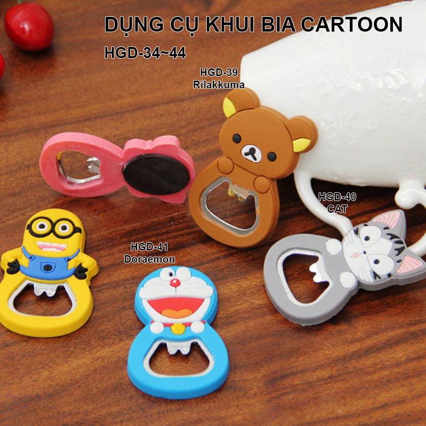 DỤNG CỤ KHUI NẮP BIA CARTOON DỄ THƯƠNG TRANG TRÍ NHÀ BẾP BÀN ĂN  HGD-34~44