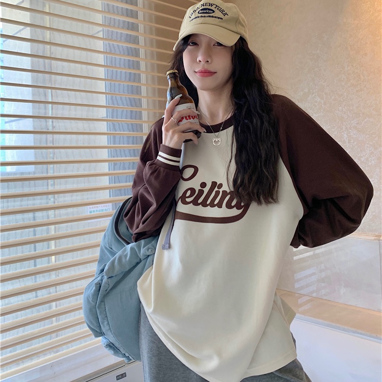 Áo sweatshirt PERTY mỏng cổ tròn tay dài phong cách Hàn Quốc thời trang mùa thu mới ngọt ngào dành cho nữ