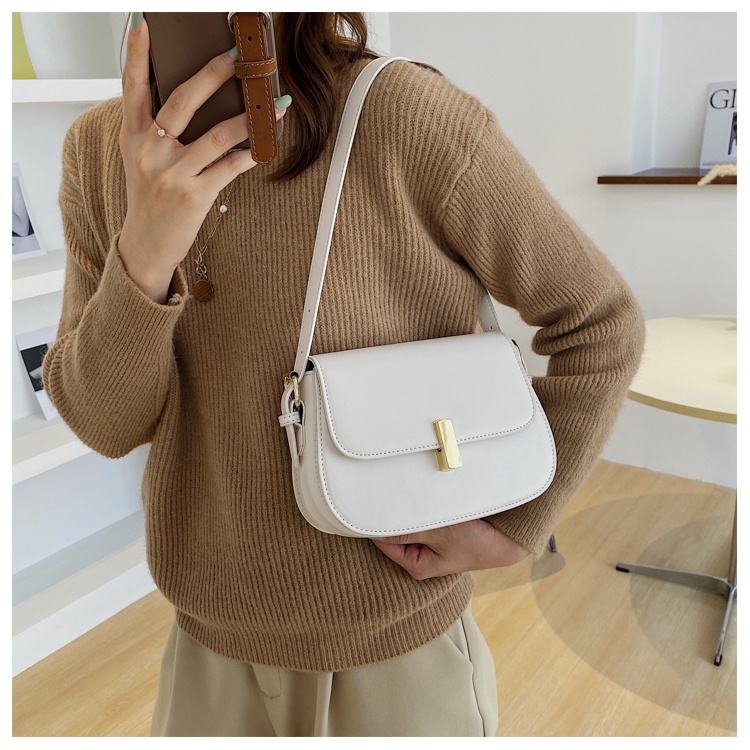 Túi xách nữ công sở khóa hình chữ nhật túi kẹp nách dây sam lonakeng shop size 20