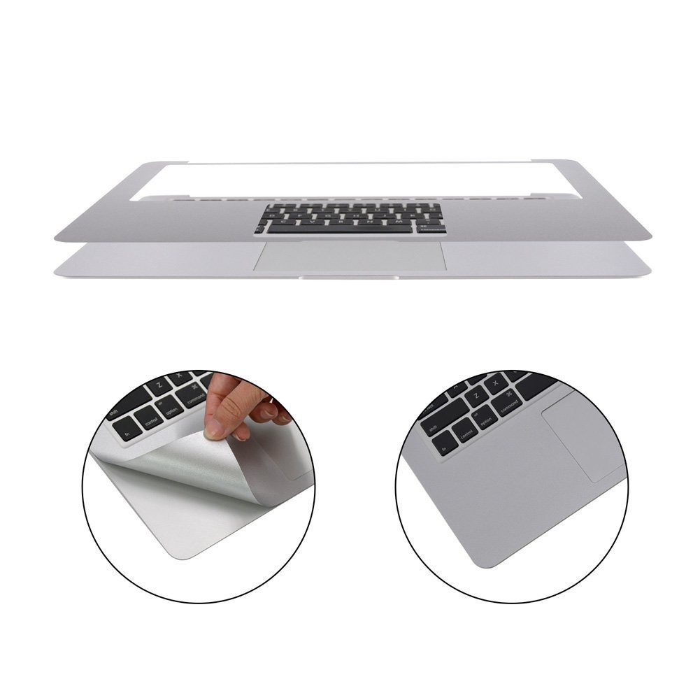 Miếng dán kê tay + Tracpad Macbook JRC - Silver đủ Size
