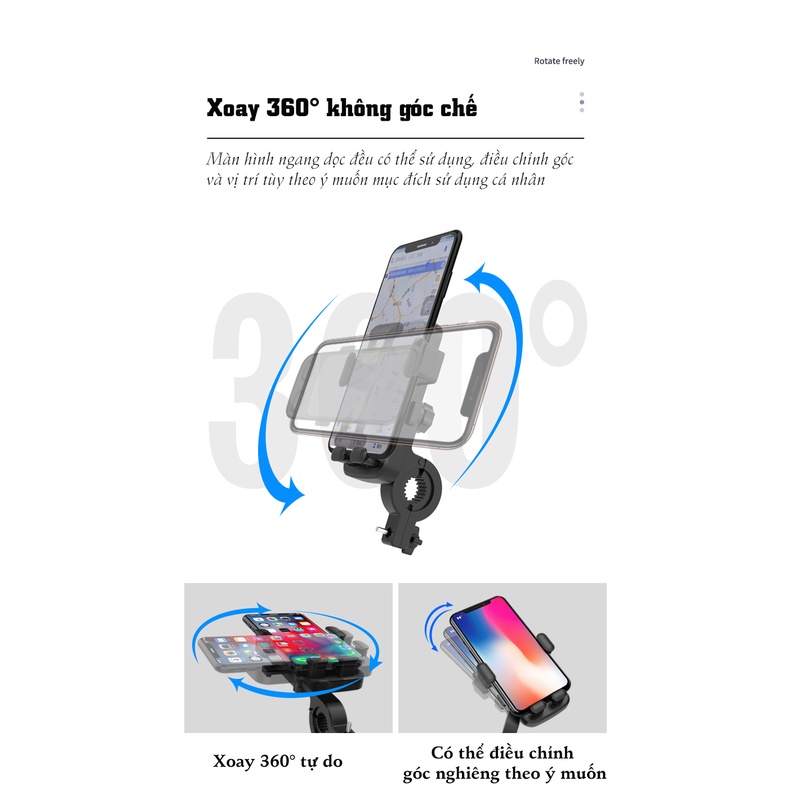 Giá đỡ điện thoại PISEN Riding M1 Phone (ND-CZ11) - Hàng chính hãng
