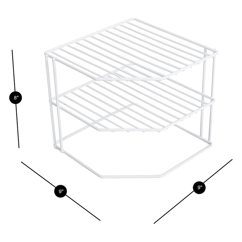 Kệ Kim Loại 3 Tầng 9x8 Inch Đựng Đồ Nhà Bếp Tiện Dụng