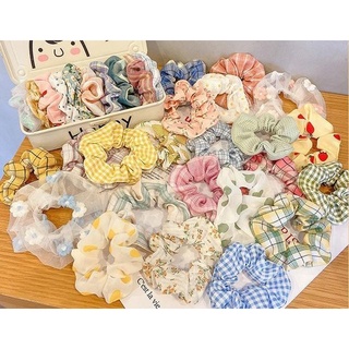 Scrunchies, dây buộc tóc scrunchies hàn quốc