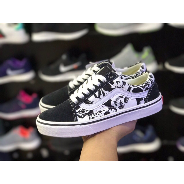 [SALE SỐC- SẴN HÀNG] Giày 𝐕𝐀𝐍𝐒 old skool skulls đầu lâu size 36->43 NAM NỮ