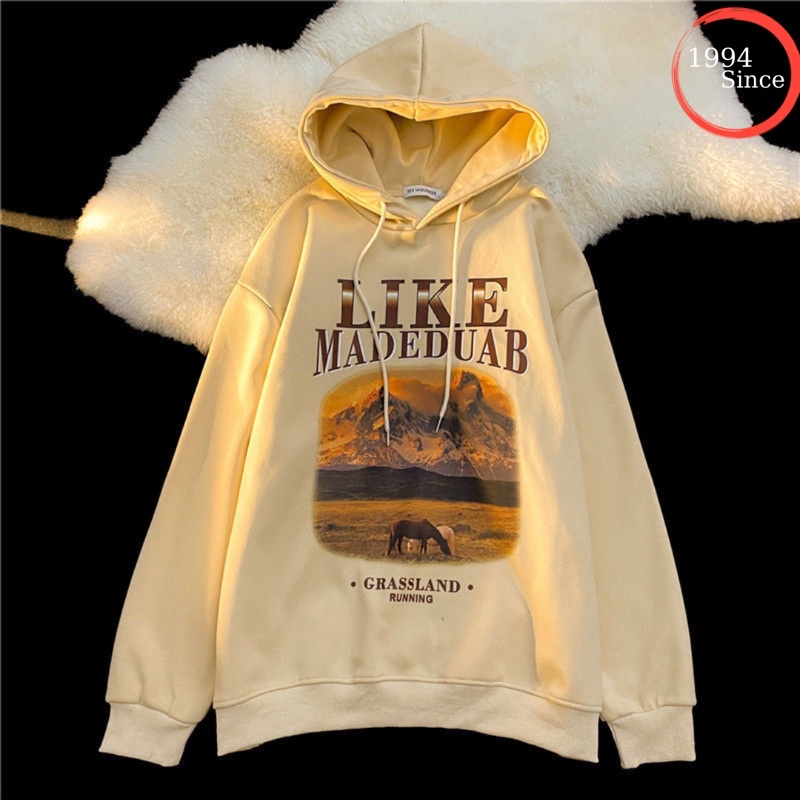 Áo Hoodie nam nữ unisex LiKe, Áo nỉ bông có mũ 2 lớp phom rộng phong cách hàn quốc ulzzang đủ màu | BigBuy360 - bigbuy360.vn