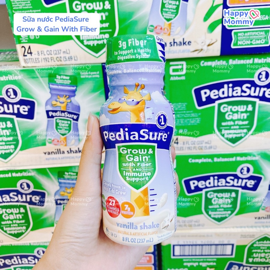 Sữa nước  PediaSure Grow & Gain with Fiber bổ sung chất xơ Mỹ