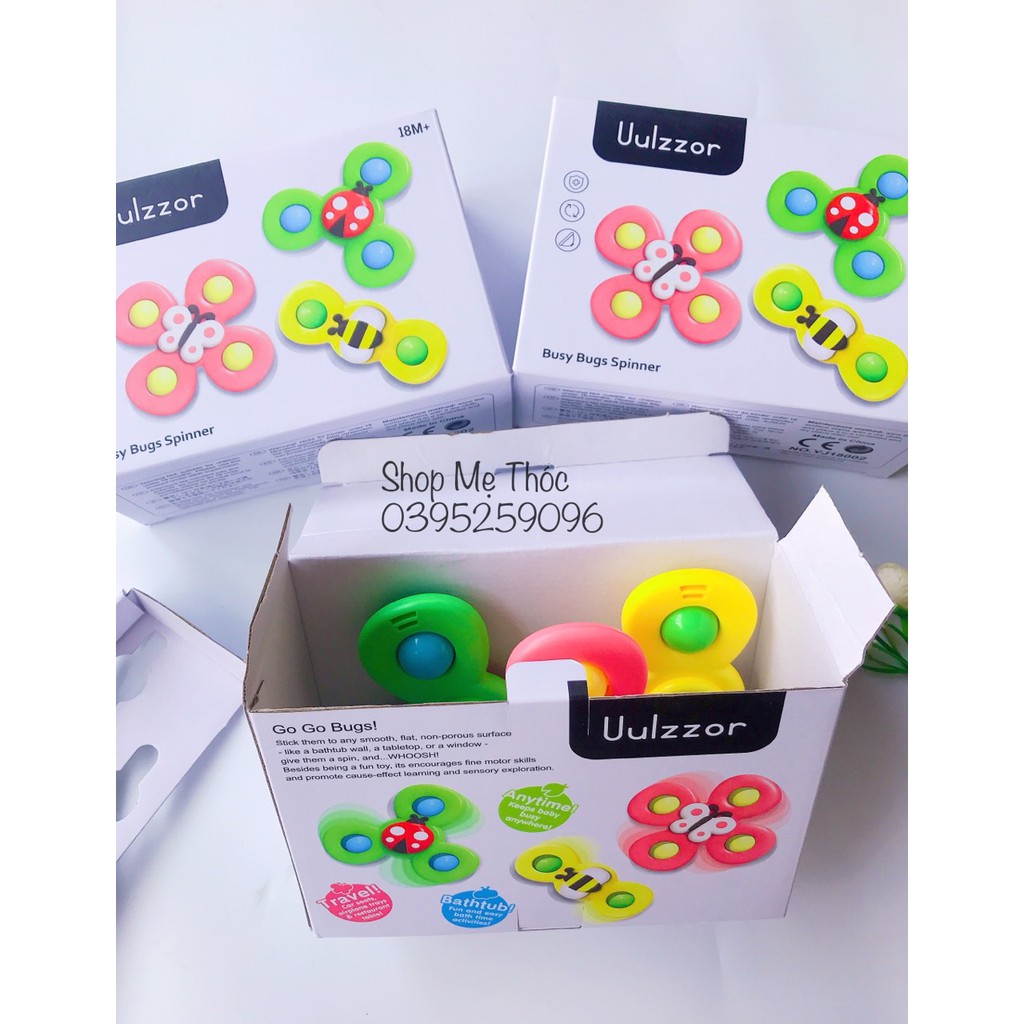 Đồ Chơi 3 Con Quay Spinner Dán Tường Cho Bé
