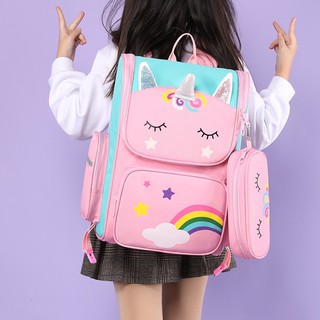 BALO UNICORN DỄ THƯƠNG CHO BÉ/ Unicorn and Cat Girl School Bag Backpack