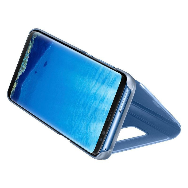 Bao Da Samsung S8 Clear View Chính Hãng Full Hộp-xanh đen