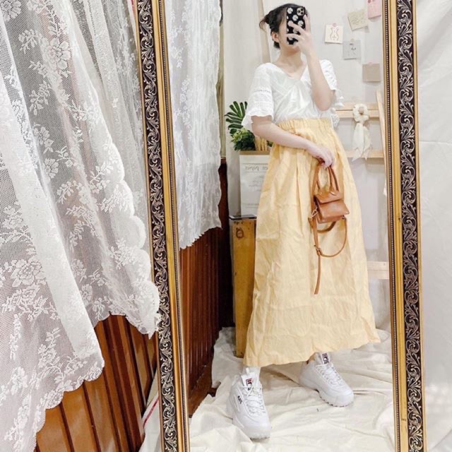 Chân váy linen #100k