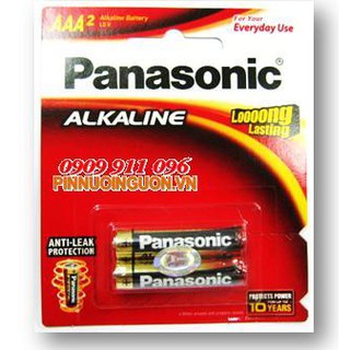 Bộ 10 viên pin đũa Alkaline AAA Panasonic 1,5V (hàng nhập khẩu) chính hãng