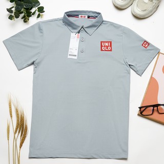 Áo thun nam cổ trụ U mẫu 01 màu xám
