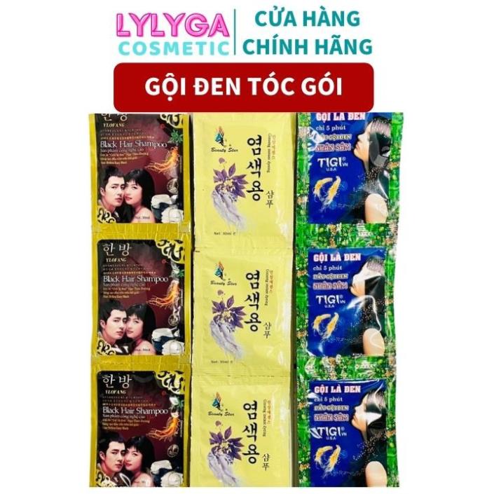 Dầu gội đen tóc - Gội là đen tigi, Gội đen nhân sâm đen tóc chỉ bằng cách gội PinkyComestic