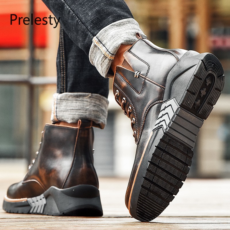 Vintage fashion boots for men