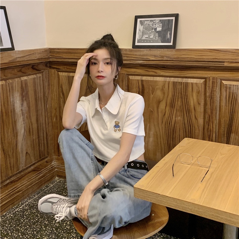 Áo thun nữ SUXI dáng croptop tay ngắn thời trang phong cách Hàn Quốc