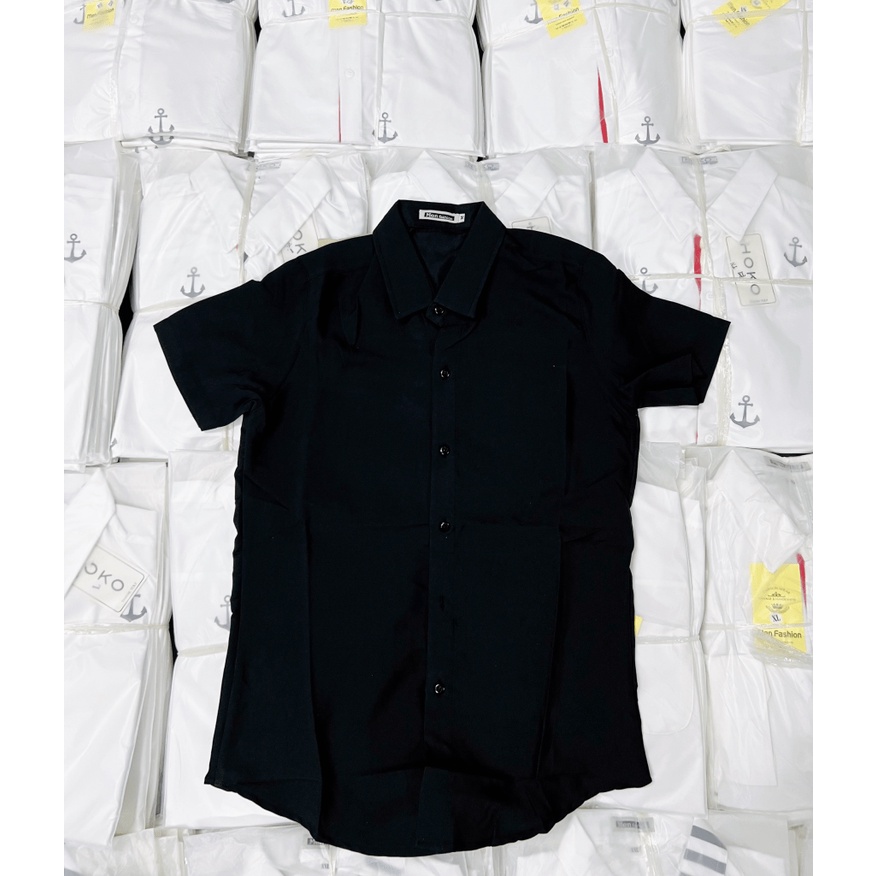 (Free Ship) Hàng Hot Sơ Mi nam Trơn Tay ngắn Công Sở Soái Ca Siêu Hot HHp Fashion