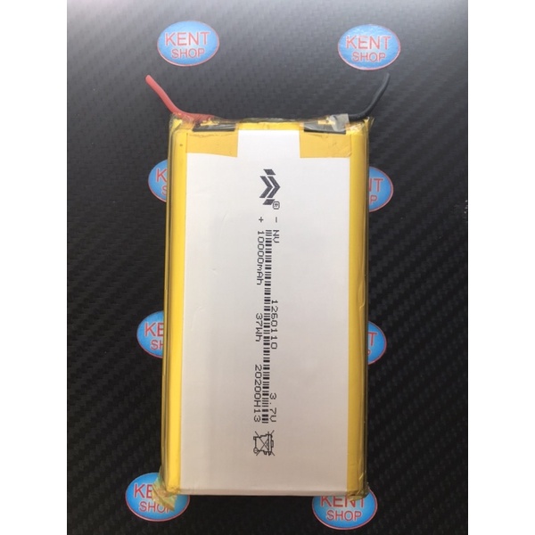 Pin Lipo 10.000mah 12x60x110mm tháo sạc dự phòng