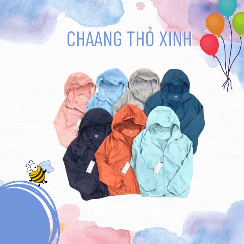 Áo khoác gió vân gạo nhiều màu size từ 35-60kg
