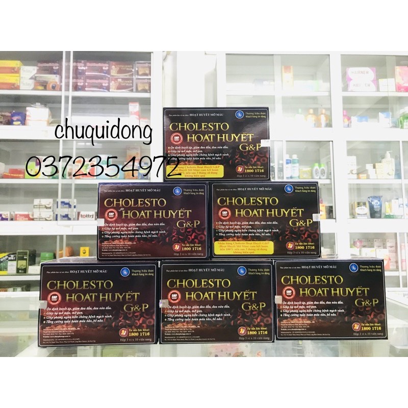 CHOLESTO HOẠT HUYẾT hộp 30 viên