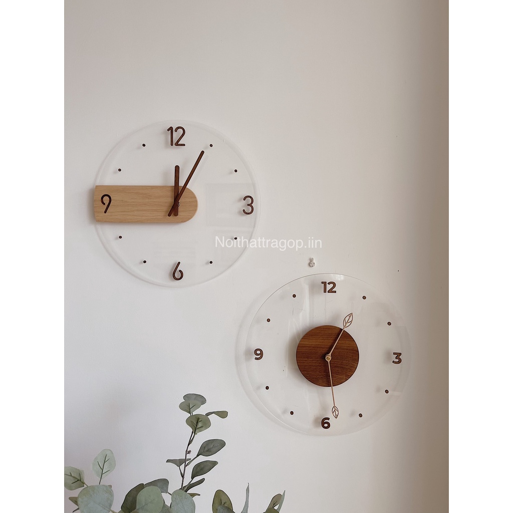 Đồng hồ treo tường trong suốt