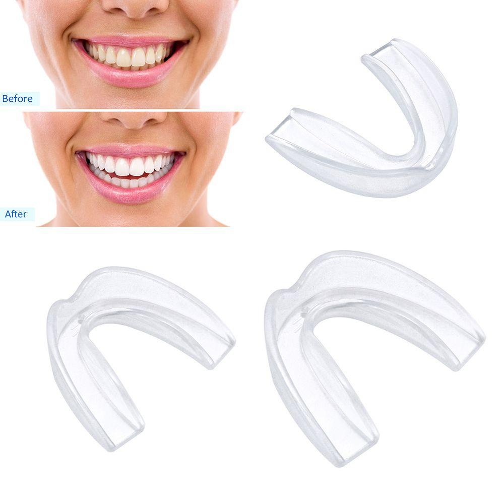 Suqihd Silicon Mềm Trong Suốt Bảo Vệ Răng Chống Nghiến Răng Ban Đêm Làm Trắng Răng