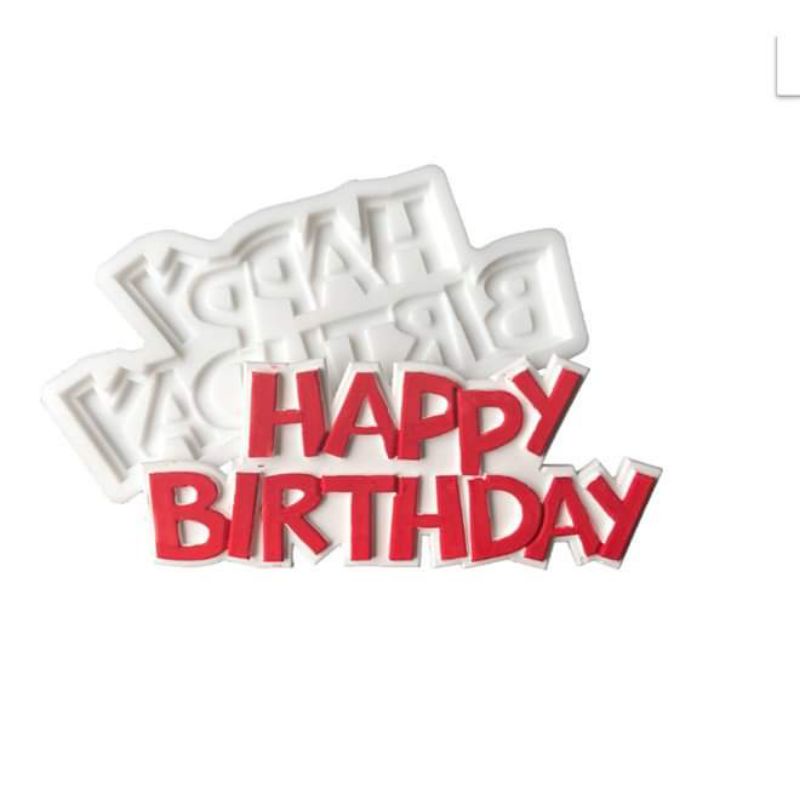 Khuôn Silicon Rau Câu 4d Chữ Happy Birthday