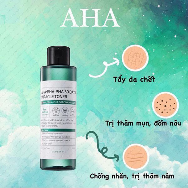 Bộ 3 Sản Phẩm Giảm Mụn, Kiềm Dầu Some By Mi 30 Days Miracle (Toner 150ml, Kem 50ml , tinh dầu 10ml)
