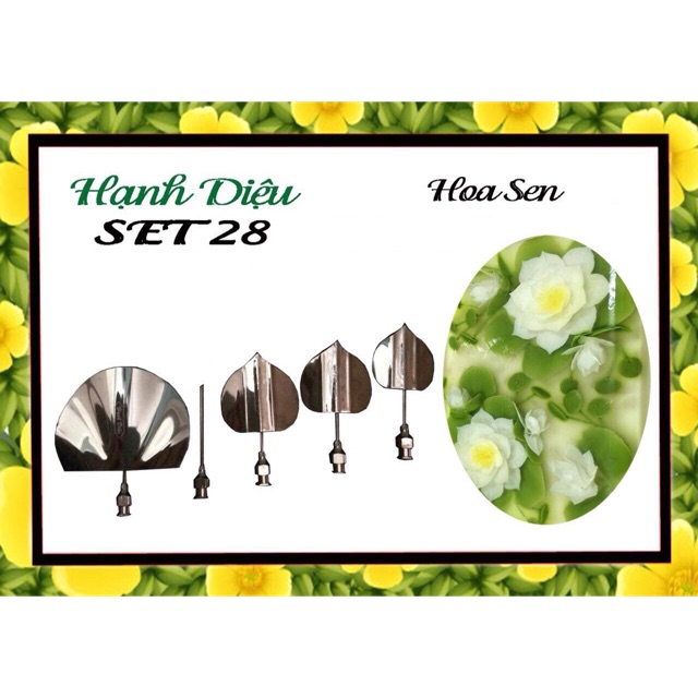 Kim 3D Hoa Sen Set 28