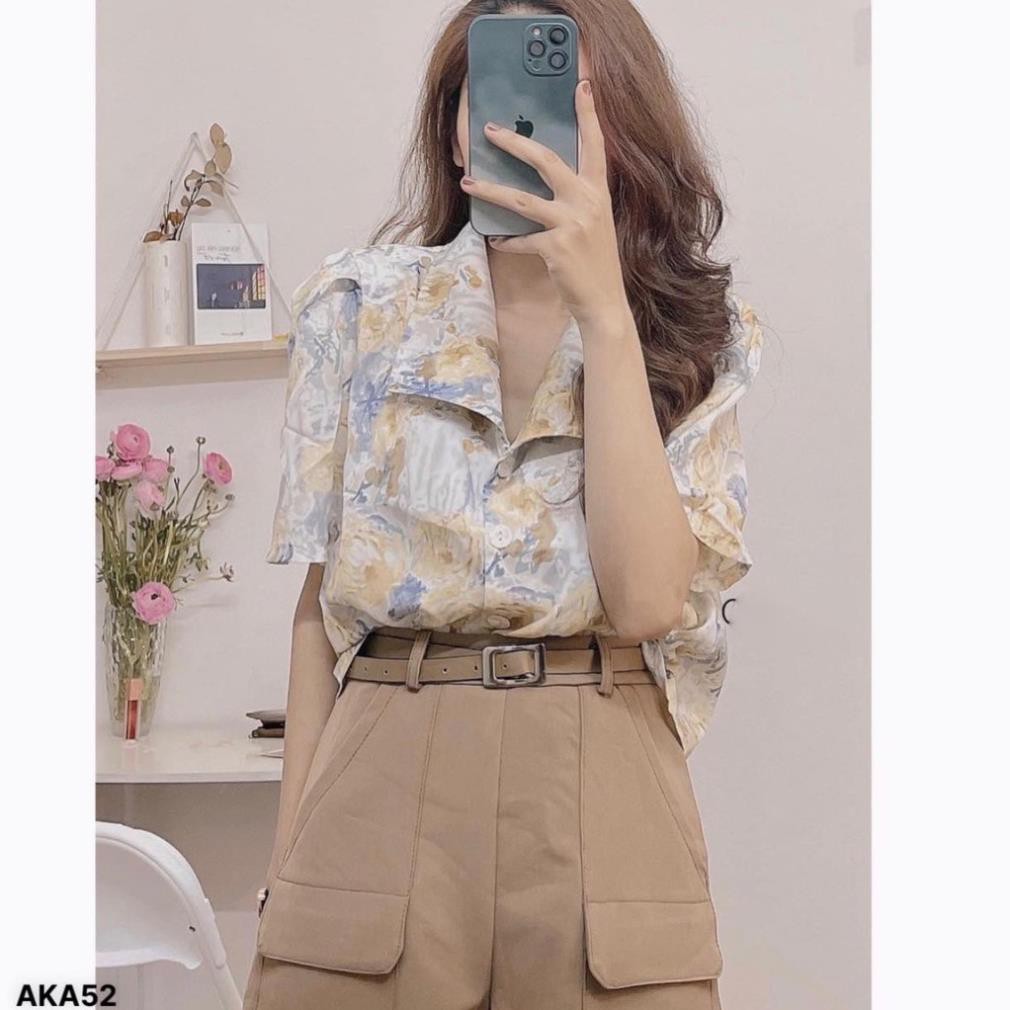 (MẪU MỚI-HÀNG CÓ SẴN) ÁO SOMI CROPTOP HOA❤️XƯỞNG MAY NHÀ BELL_AKA52 ་