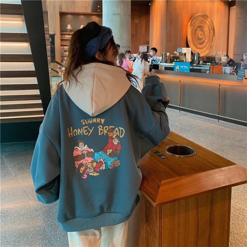 Áo hoodie nữ form rộng, áo hoodie nữ unisex thời trang ulzzang hàn quốc | BigBuy360 - bigbuy360.vn