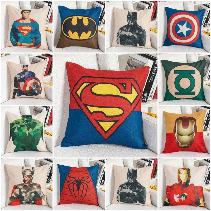 Vỏ gối kích thước 18" hoạ tiết hình Marvel sống động | BigBuy360 - bigbuy360.vn