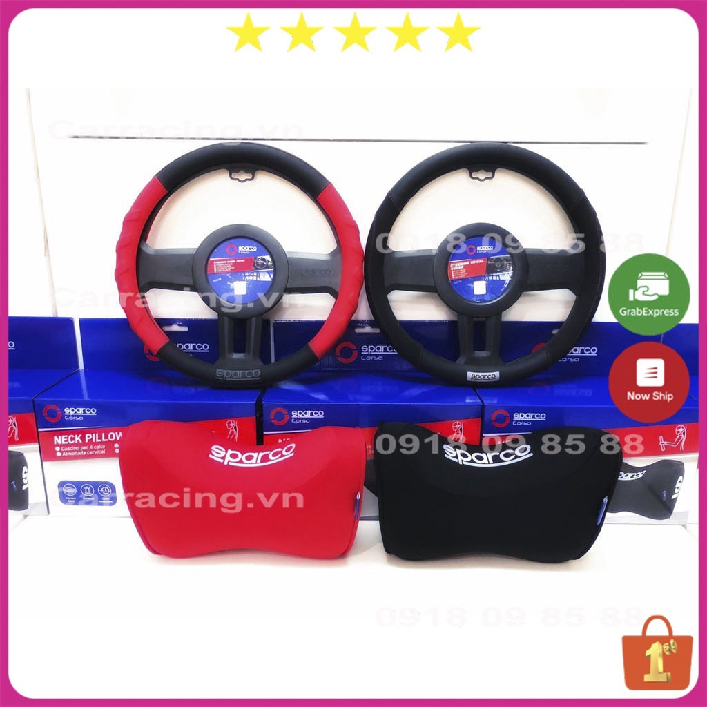 Bọc Vô Lăng Ô Tô CARRACING Chính Hãng Sparco - Kiểu Dáng Thể Thao - Cảm Giác Lái Rất Sướng | BigBuy360 - bigbuy360.vn