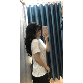ÁO PHÔNG COTTON XƯỚC CỔ TIM (KÈM HÌNH THẬT)