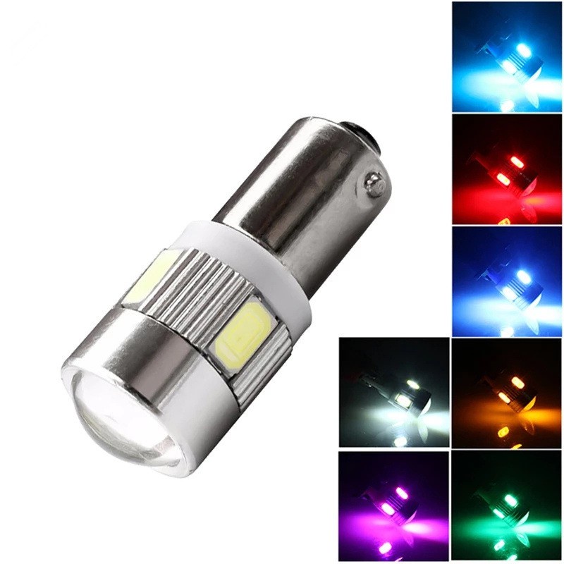 1 Bóng Đèn LED T4W Ba9s 5730 5SMD T11 H6W 12V Ánh Sáng Trắng/Xanh Dương/Xanh Dương/Xanh Dương/Xanh Dương/Đỏ/Xanh Dương Cho Nội Thất Xe Hơi
