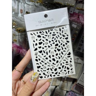 Sticker gấu Teddy - bò sữa dán móng (Phụ kiện đồ nail)