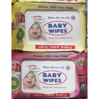 Combo 10 gói Khăn Giấy Ướt BABY WIPES Cao Cấp 80g