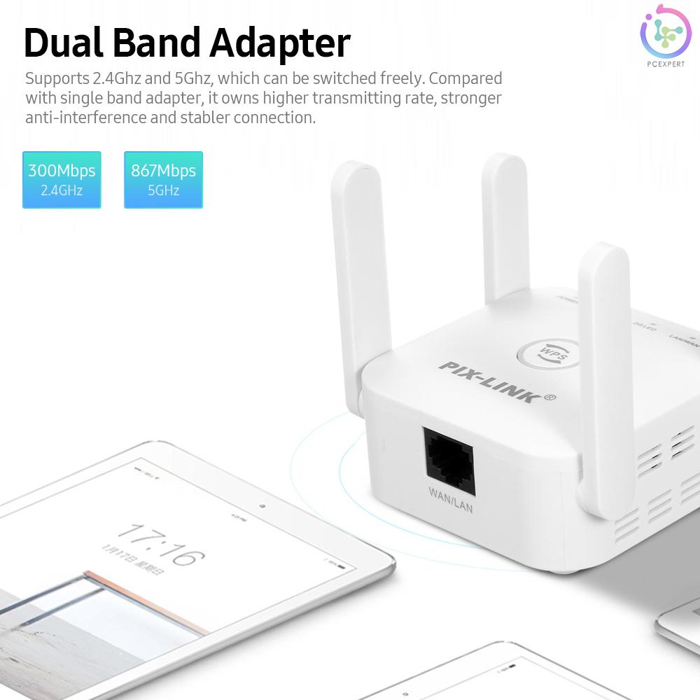 Bộ Khuếch Đại Tín Hiệu Wifi 2.4g (Up Sang 300mbps) & 5g (Up 867mbps) / 4 Ăng Ten Uk | WebRaoVat - webraovat.net.vn