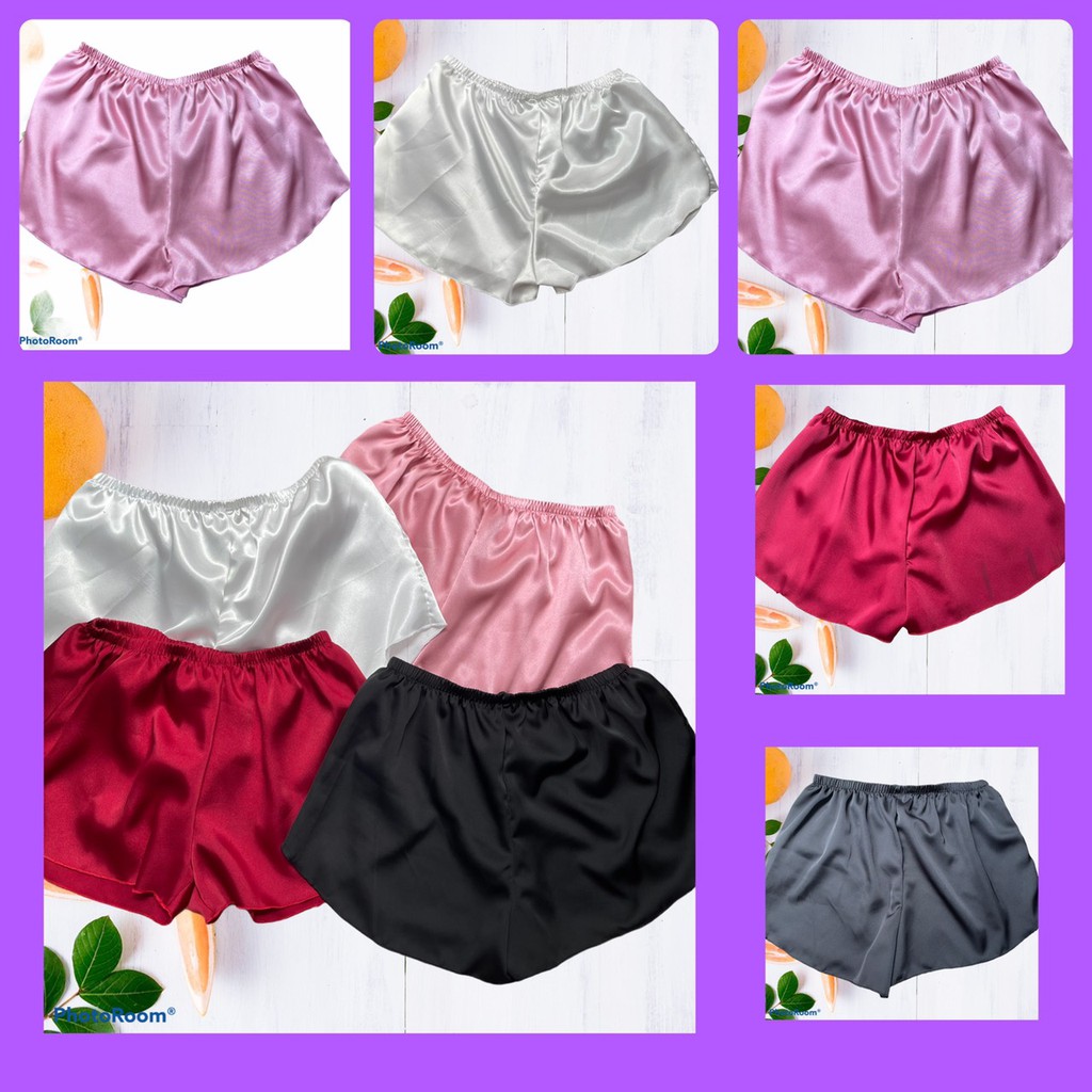 Quần đùi lụa mặc nhà - quần ngủ , mặc trong váy chất lụa mềm mịn Mr.T Ms005