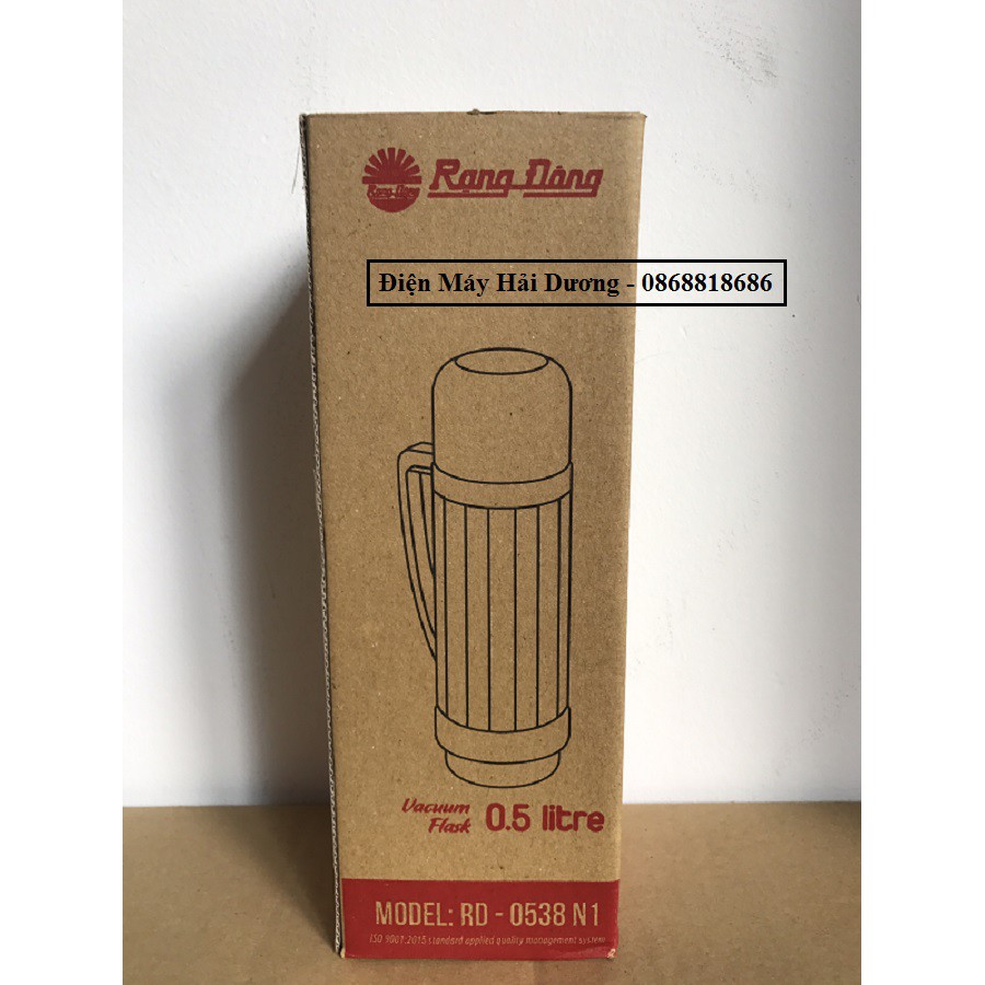 Phích giữ nhiệt Rạng Đông RD-0538 N1 0.5 lít (Các màu) - Bảo hành 12 tháng