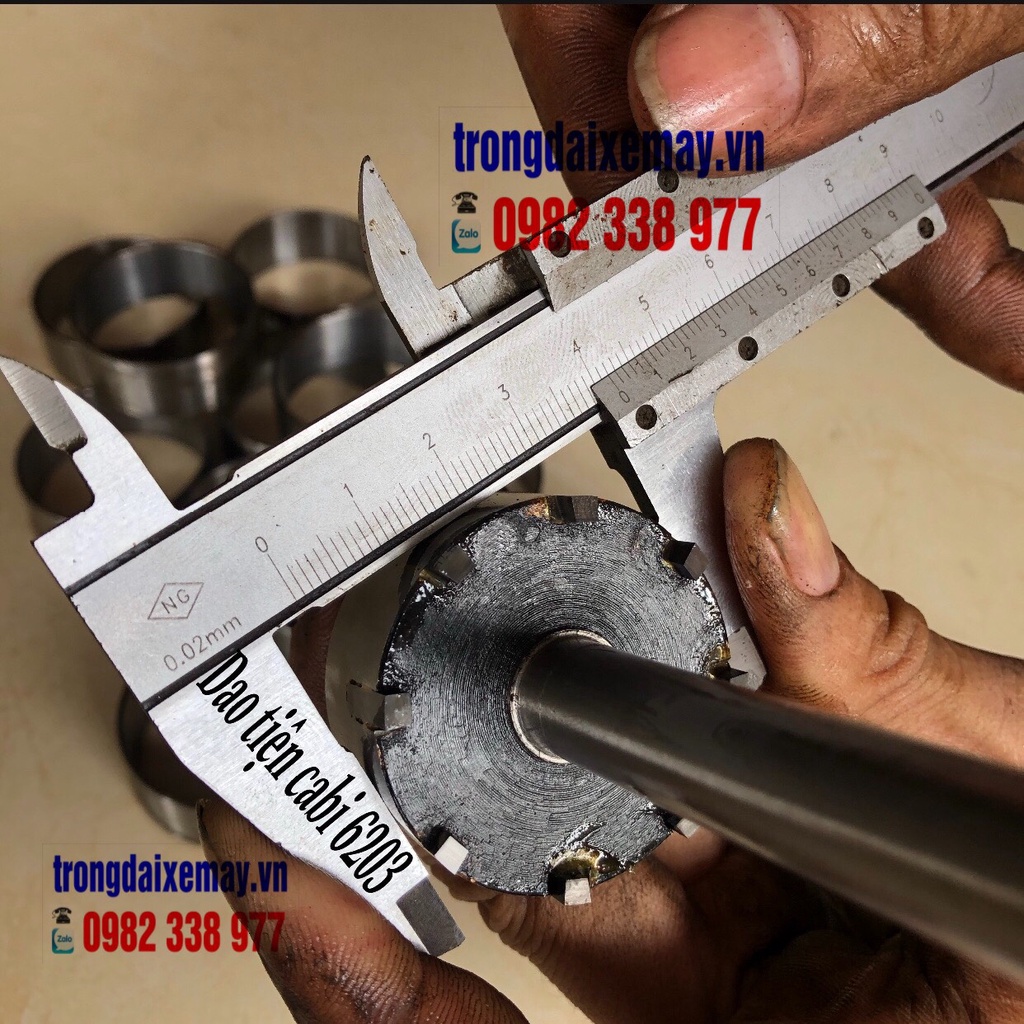 Dao Tiện Ca Bi Bánh Xe Máy 6201 6301 6300 6203 và 10 ca bi Đóng Bạc Đạn Bánh