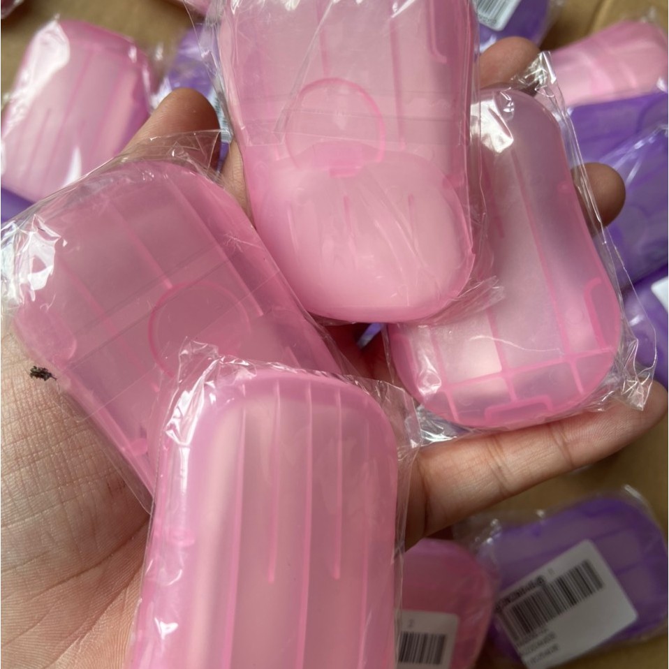 Xà phòng giấy du lịch/ 1 hộp 20 miếng | BigBuy360 - bigbuy360.vn