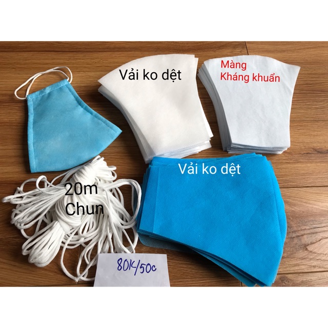 Sét 50c khẩu trang cắt sẵn