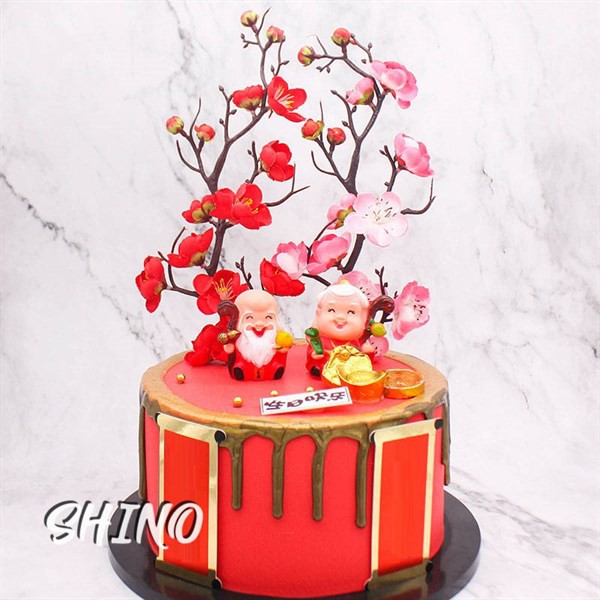 Cành hoa đào hồng