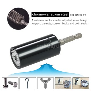 7mm-19mm Multi-functional Universal Socket Metric Wrench Power Drill Adapter Socket Set Professional Repair Tools
