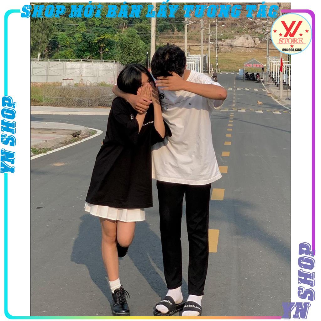 Áo thun tay lỡ sadboiz sadtagram tee logo nam nữ YNSHOP