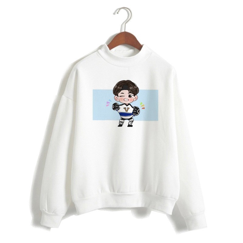 Bts Pop Áo Hoodie In Hình Bt21 Kpop K Thời Trang Thu Đông 2018 Cho Nam